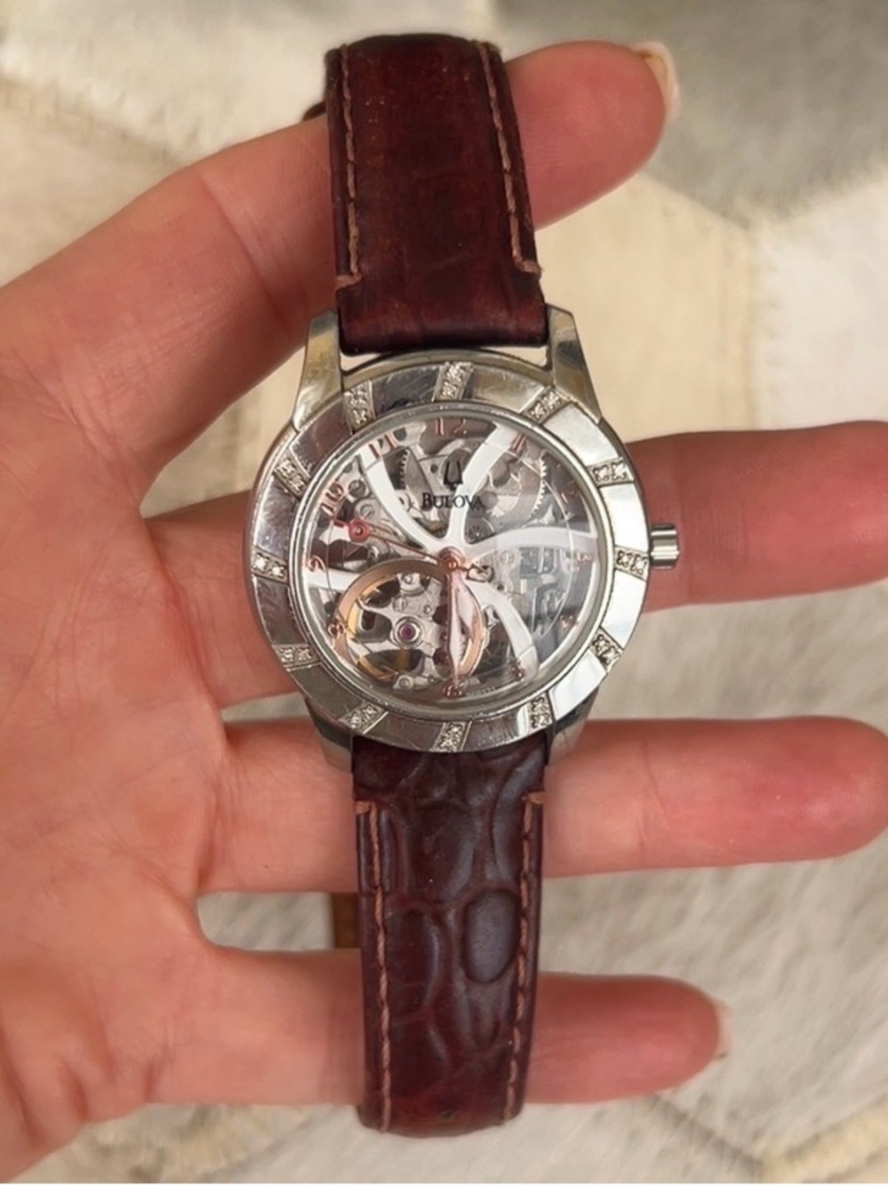 Bulova Automatic 32mm Automatic skeleton watch
